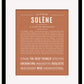 Solene | Name Art Print