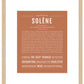 Solene | Name Art Print