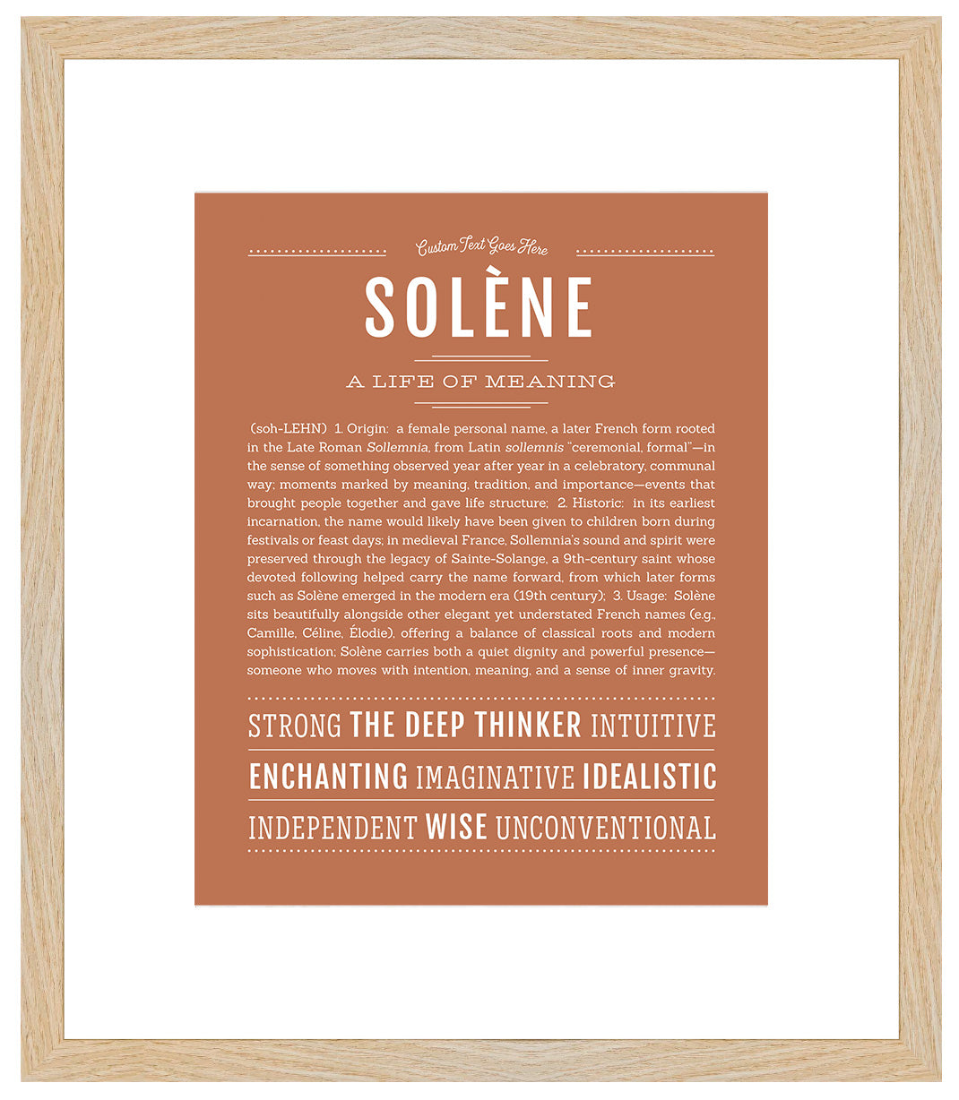 Solene | Name Art Print