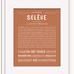 Solene | Name Art Print