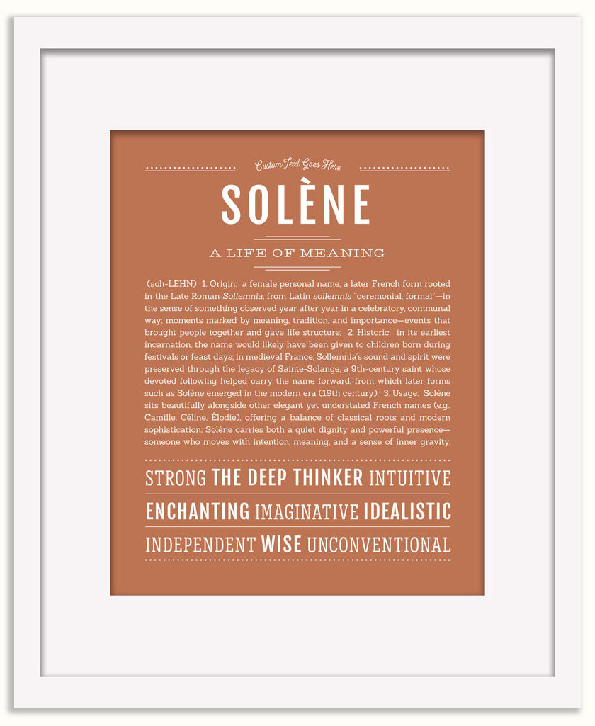 Solene | Name Art Print