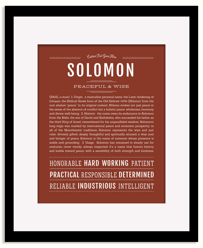 Frame Options | Bordeaux | Black Frame, Matted