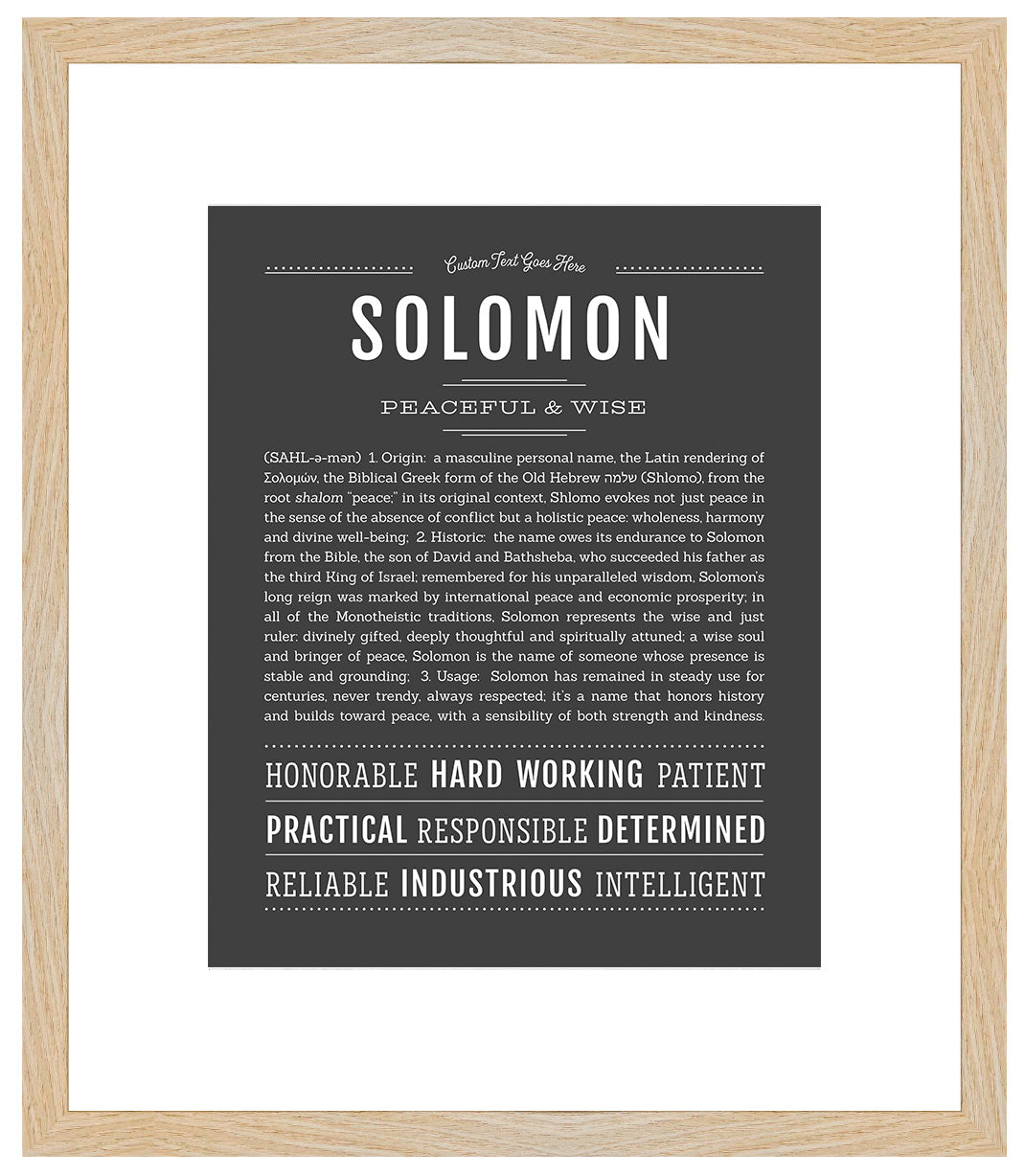 Frame Options | Charcoal Gray | Maple Frame, Matted