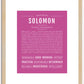 Solomon | Name Art Print