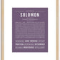 Solomon | Name Art Print