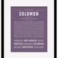 Frame Options | Deep Purple | Black Frame, Matted
