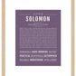 Frame Options | Deep Purple | Maple Frame, Matted