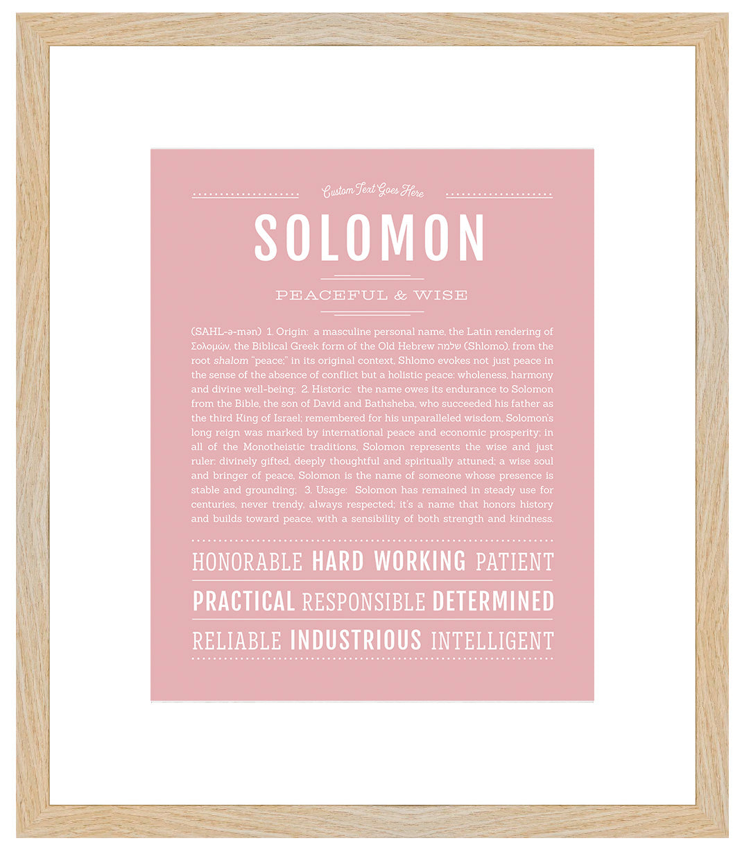 Frame Options | Dusty Rose | Maple Frame, Matted