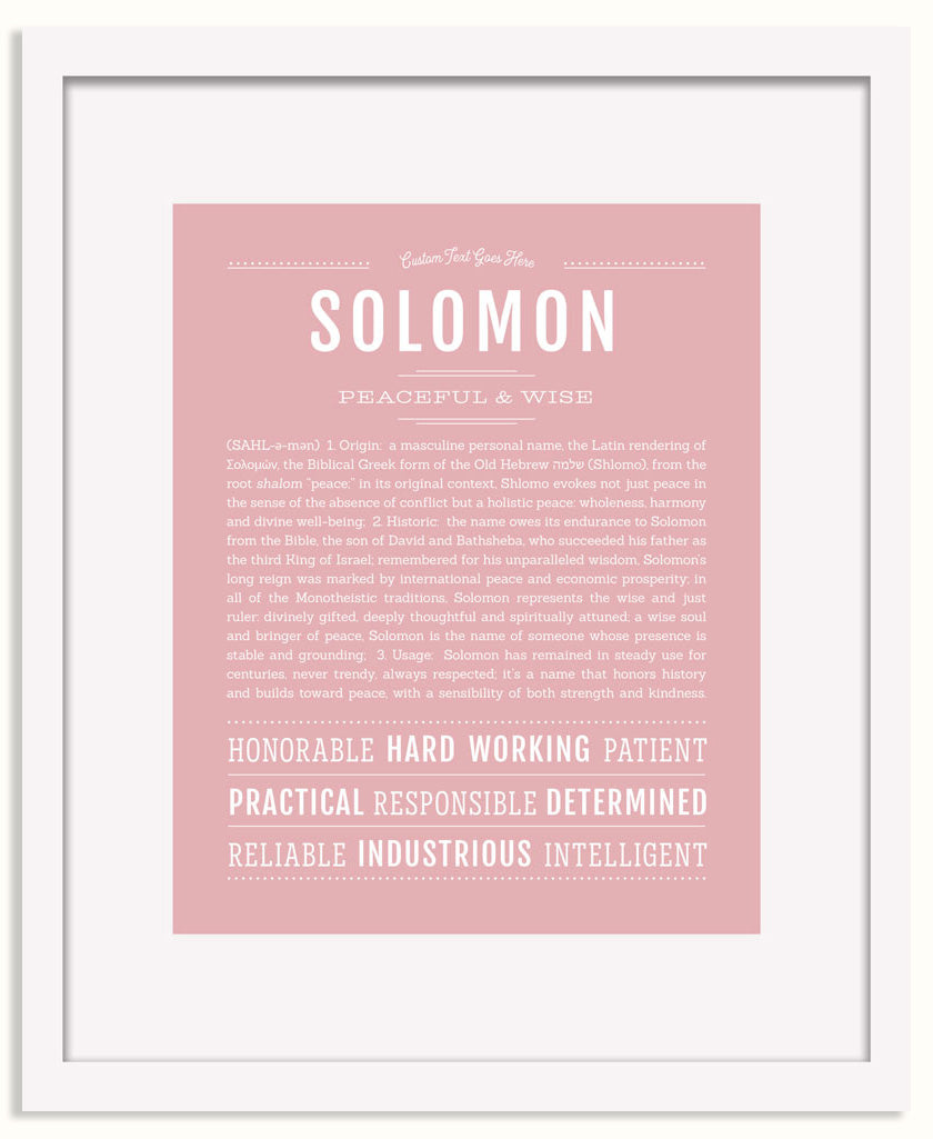 Frame Options | Dusty Rose | White Frame, Matted