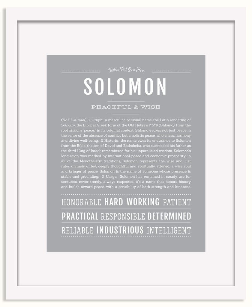 Frame Options | Light Gray | White Frame, Matted