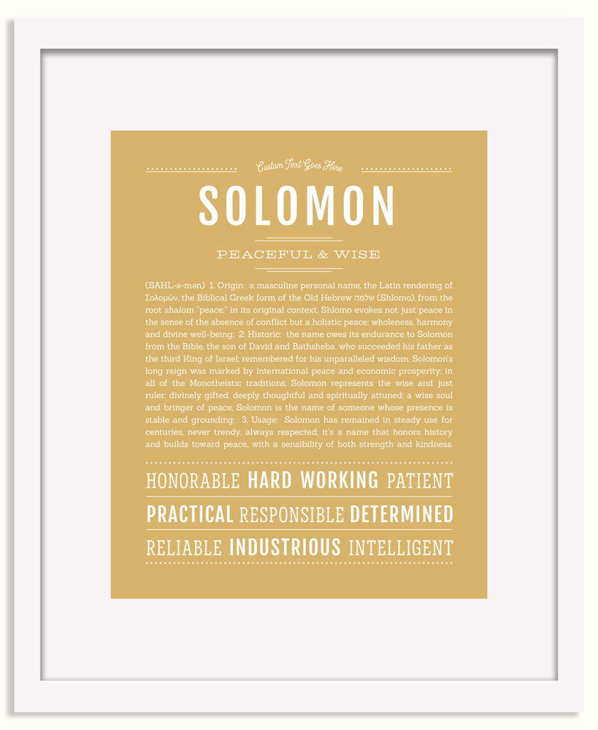Frame Options | Matte Gold | White Frame, Matted