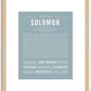 Solomon | Name Art Print