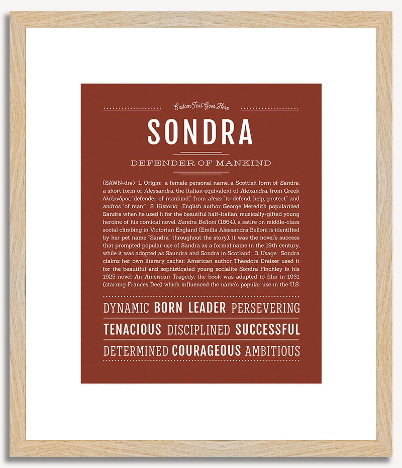 Sondra | Name Art Print