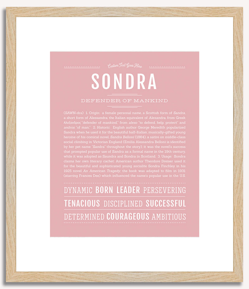 Sondra | Name Art Print