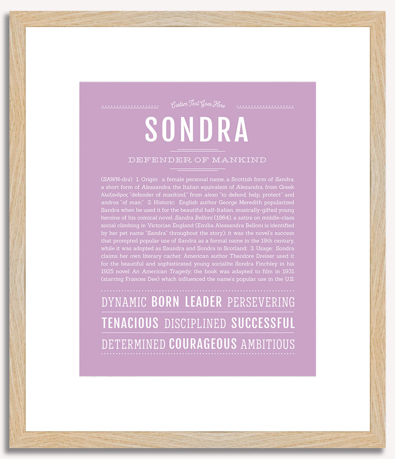 Sondra | Name Art Print