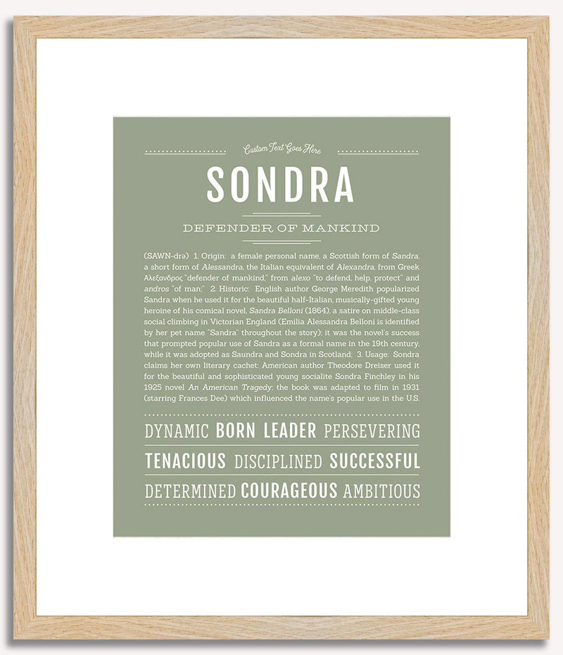 Sondra | Name Art Print