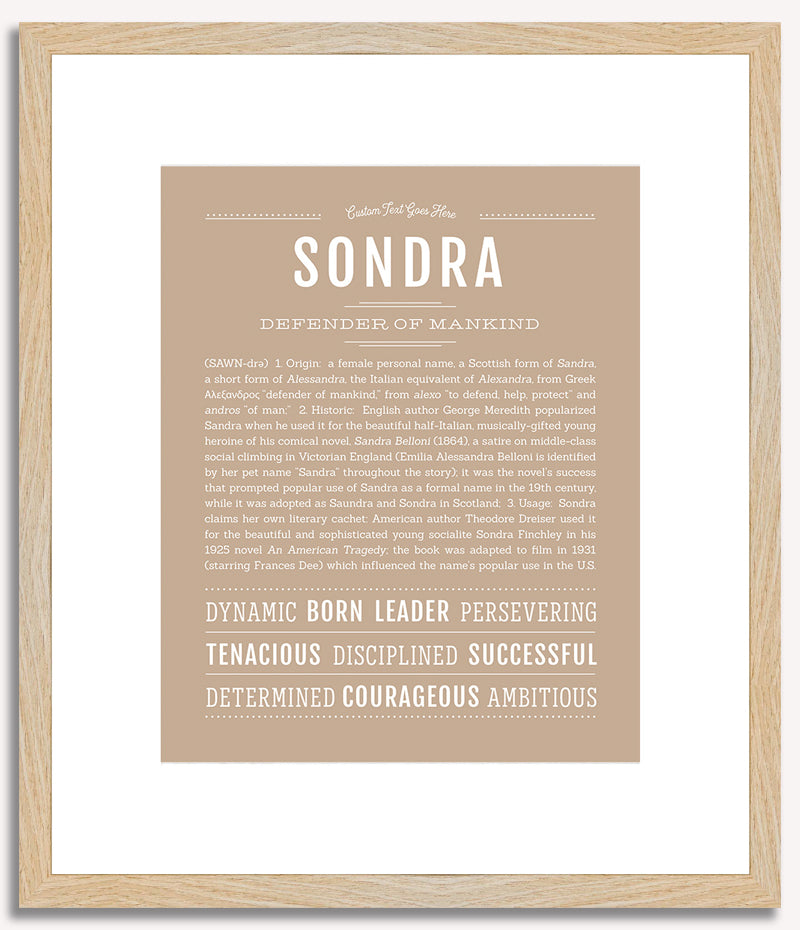 Sondra | Name Art Print