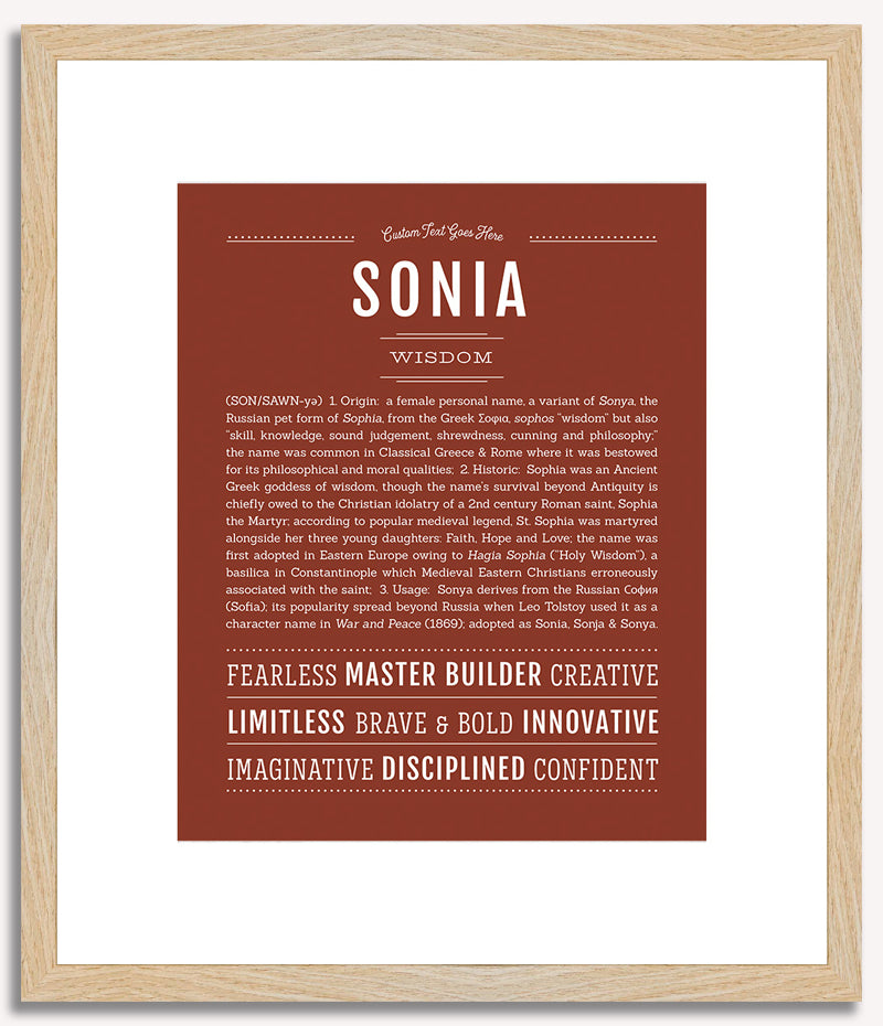 Sonia | Name Art Print