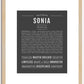 Sonia | Name Art Print