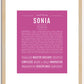 Sonia | Name Art Print