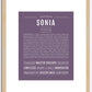 Sonia | Name Art Print