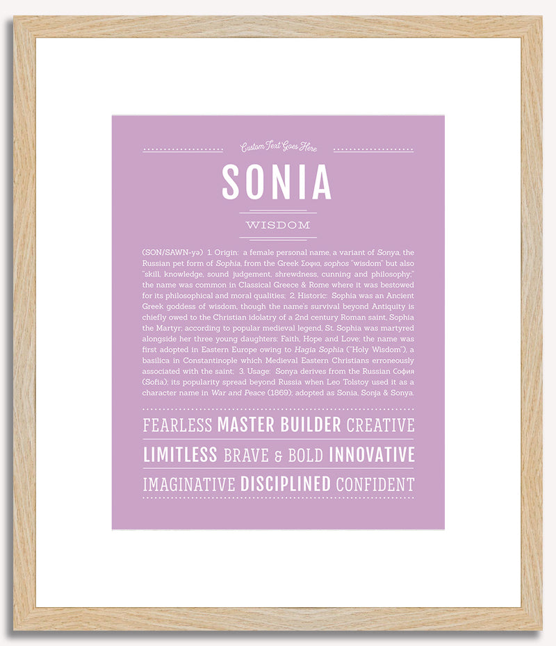 Sonia | Name Art Print