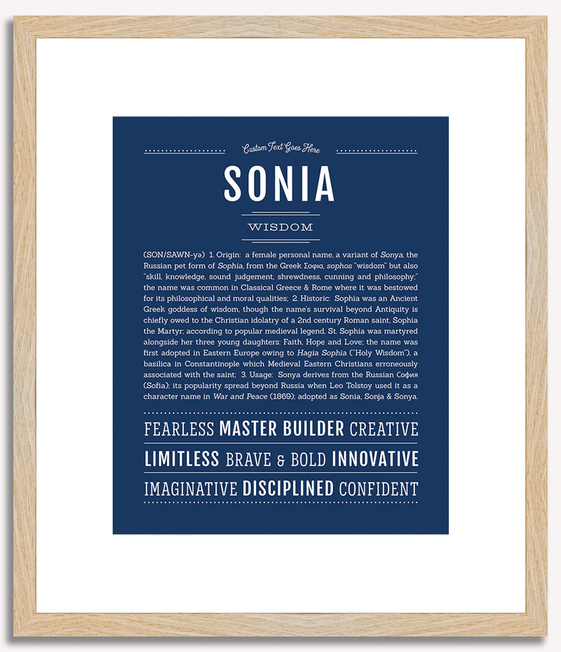 Sonia | Name Art Print