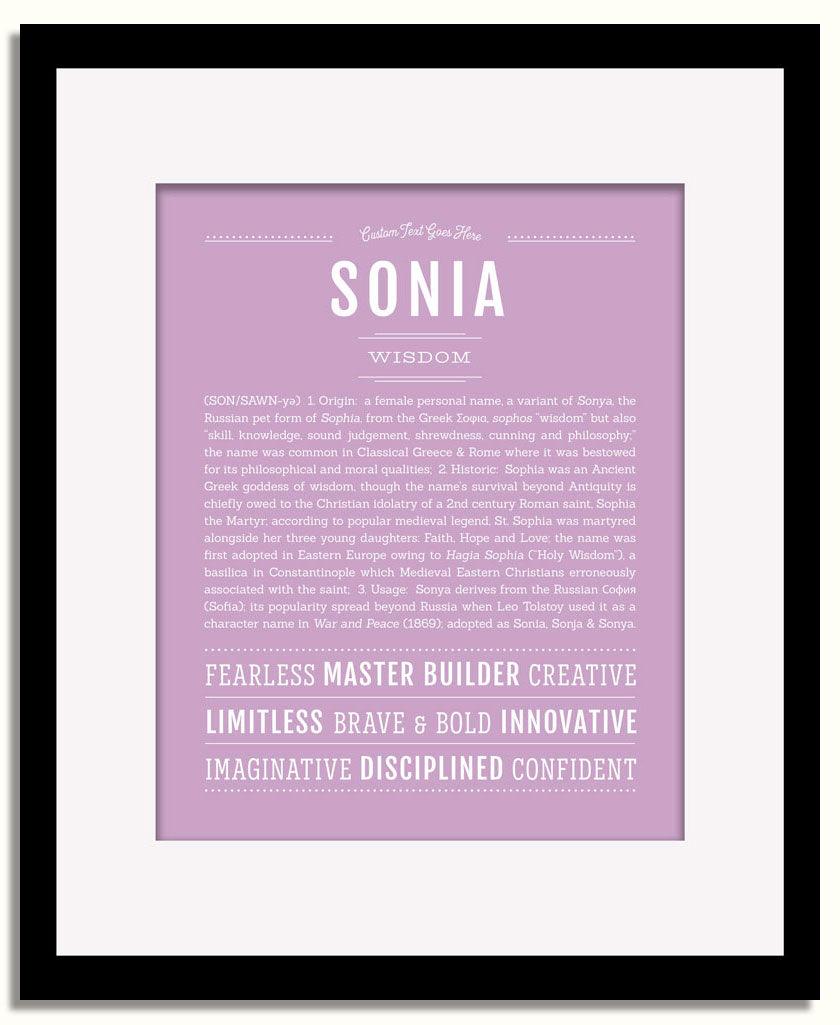 Frame Options | Lilac | Black Frame, Matted