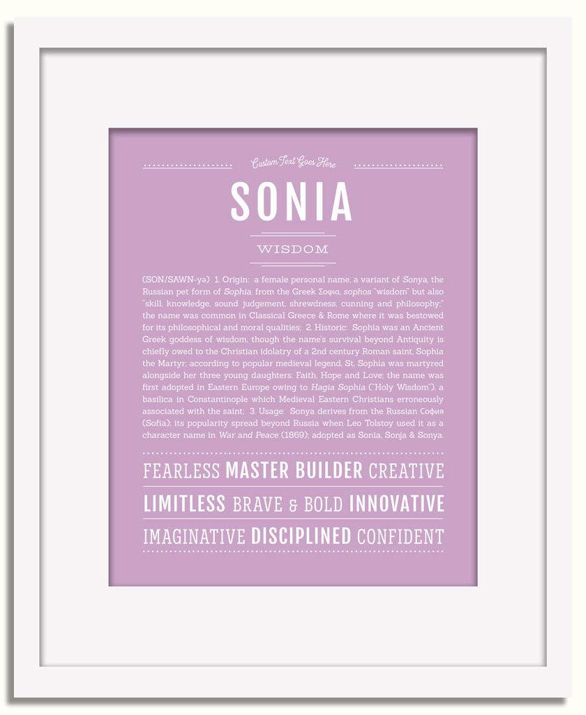 Frame Options | Lilac | White Frame, Matted