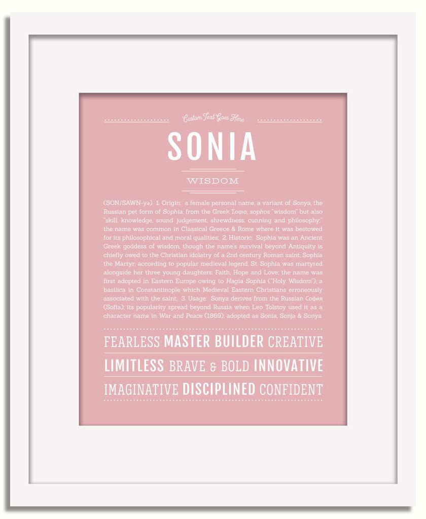 Frame Options | Dusty Rose | White Frame, Matted