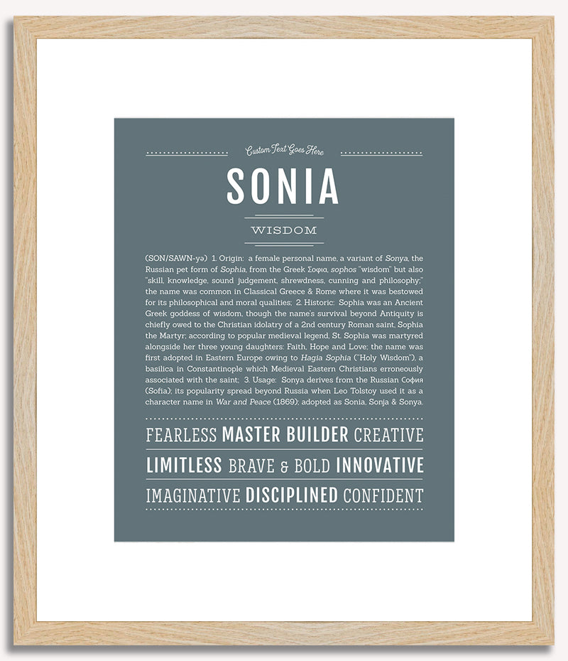 Sonia | Name Art Print