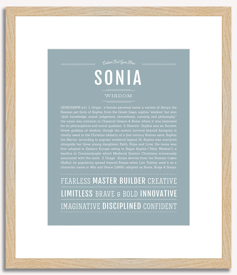 Sonia | Name Art Print