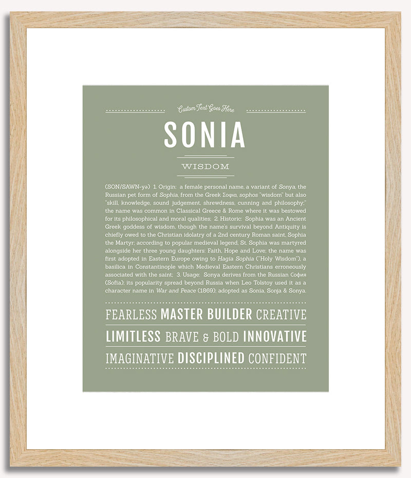 Sonia | Name Art Print