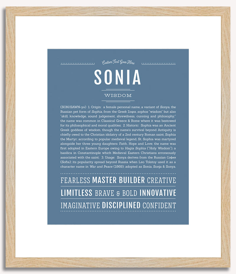 Sonia | Name Art Print