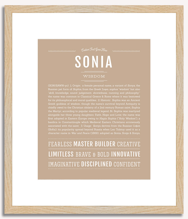 Sonia | Name Art Print