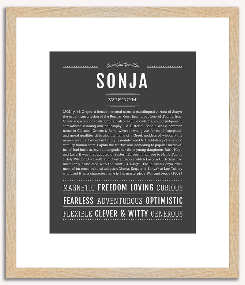 Sonja | Name Art Print