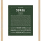 Sonja | Name Art Print