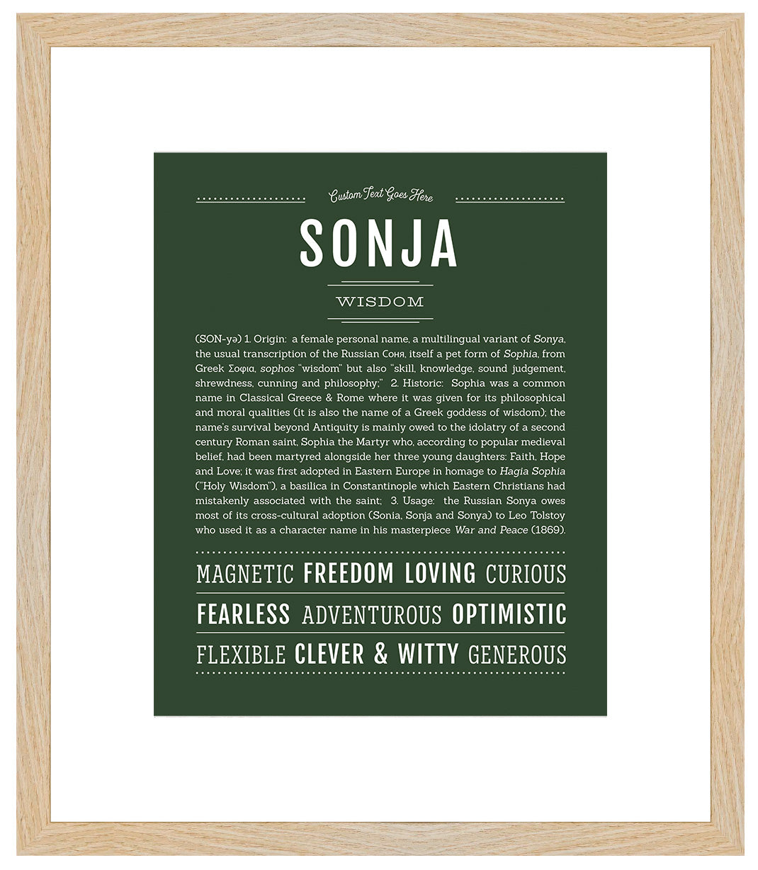 Sonja | Name Art Print