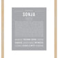 Sonja | Name Art Print