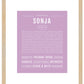 Sonja | Name Art Print