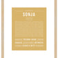 Sonja | Name Art Print