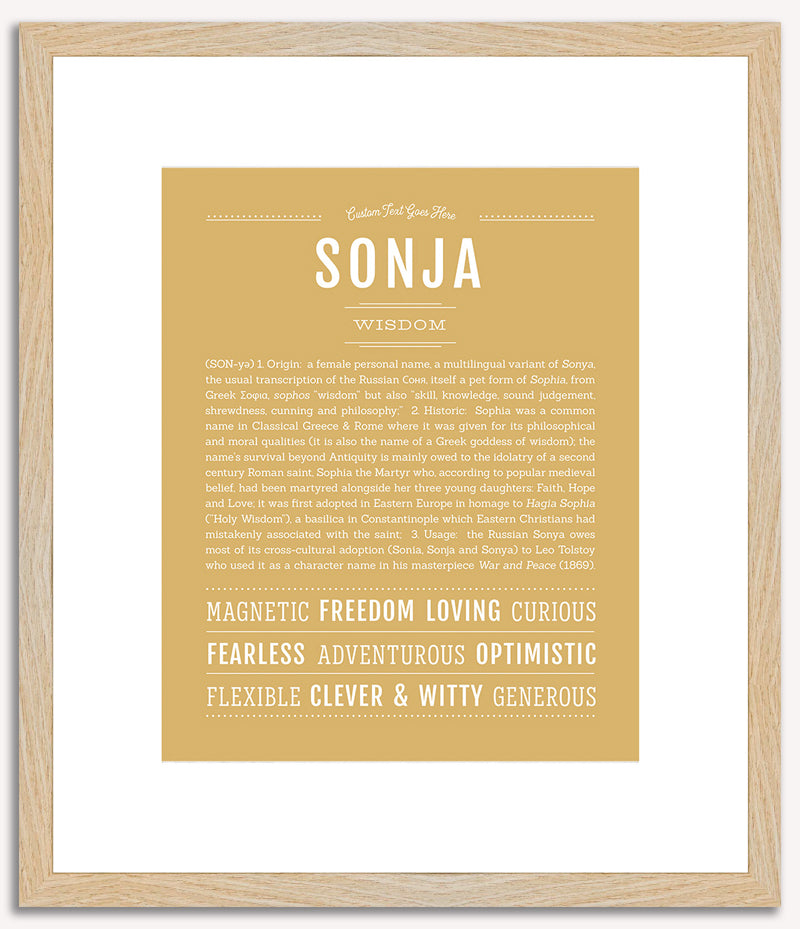 Sonja | Name Art Print