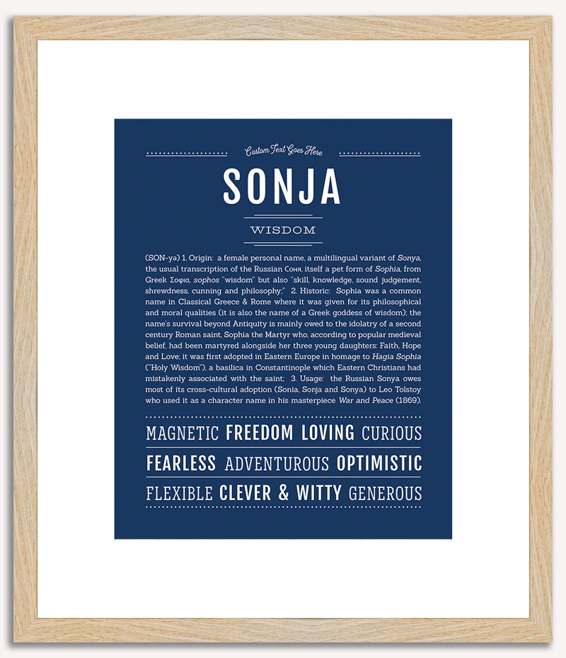 Sonja | Name Art Print