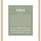 Sonja | Name Art Print