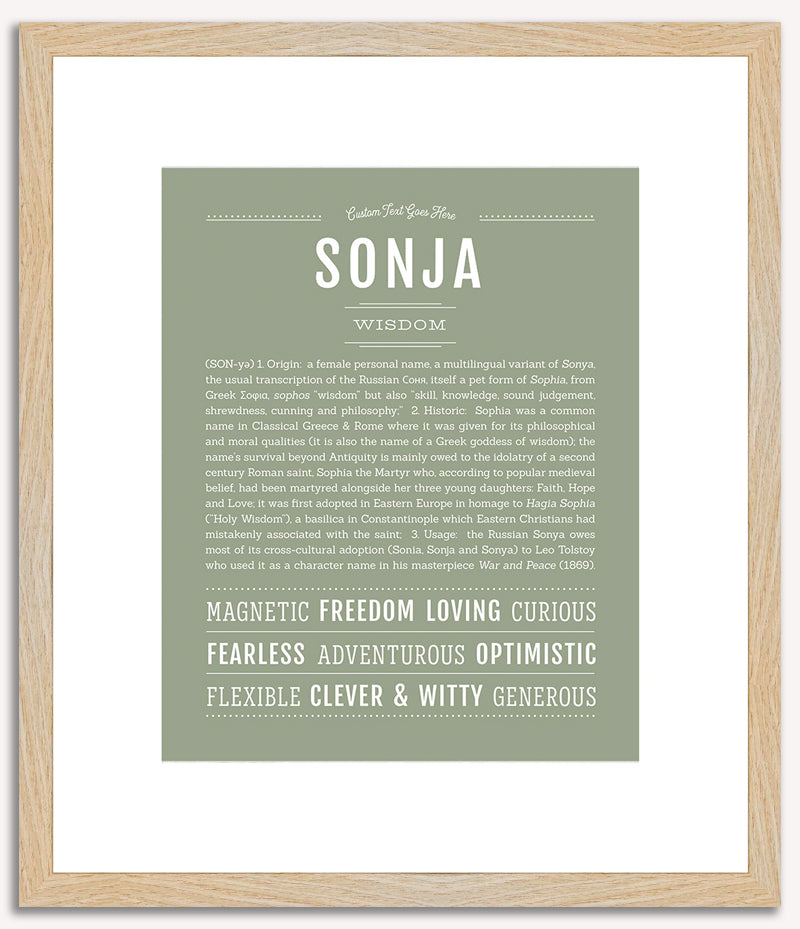 Sonja | Name Art Print