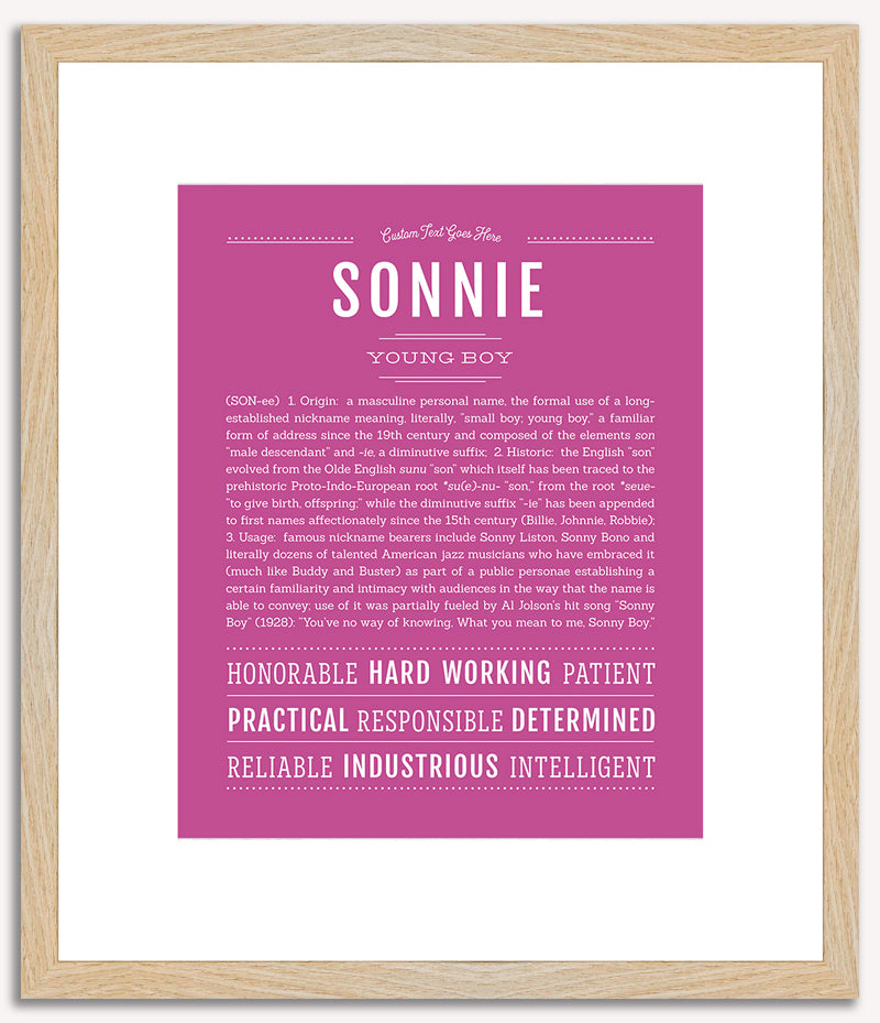 Sonnie | Name Art Print