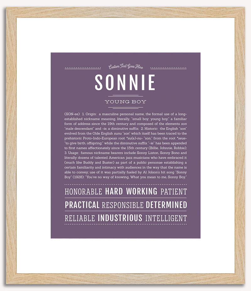 Sonnie | Name Art Print