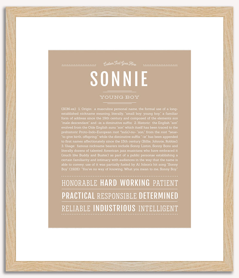 Sonnie | Name Art Print