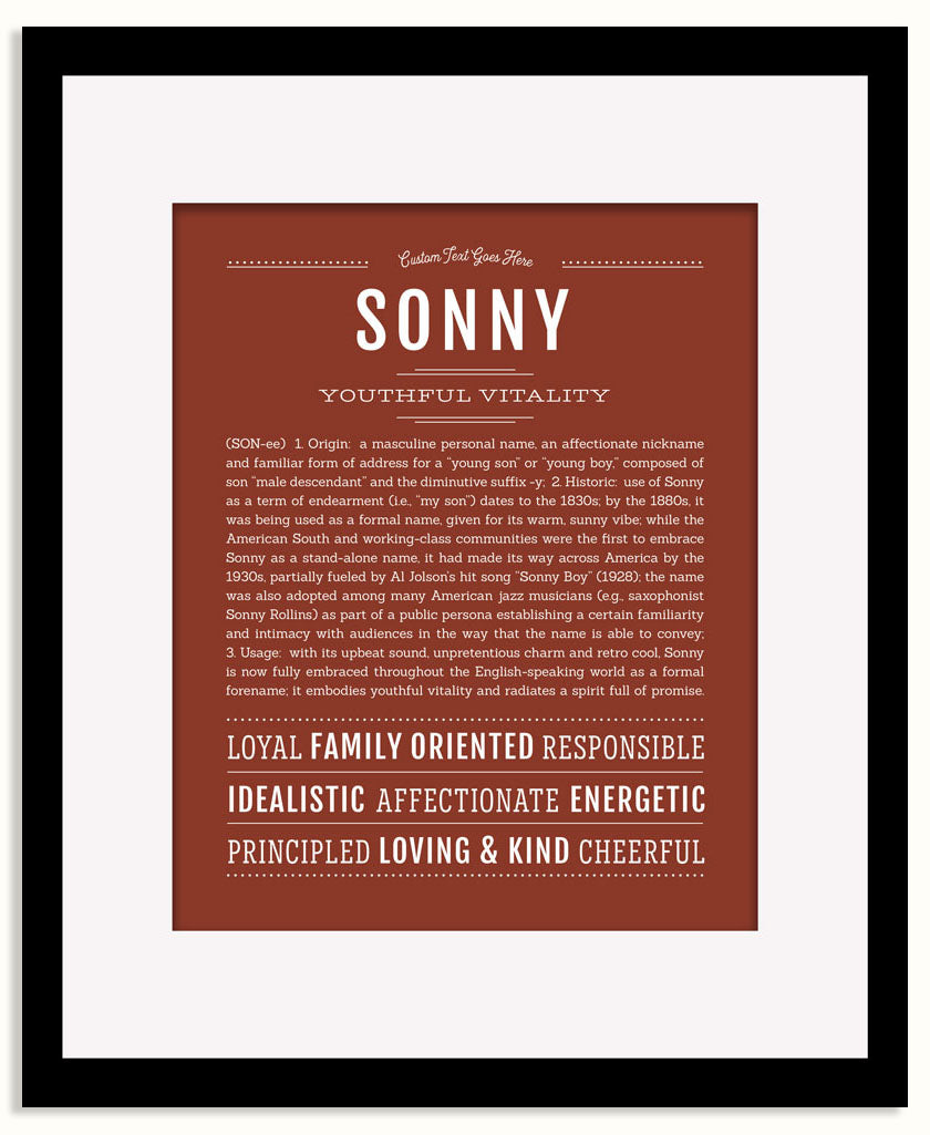 Frame Options | Bordeaux | Black Frame, Matted