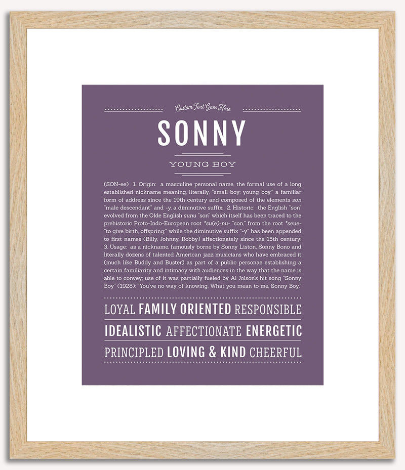 Sonny | Name Art Print